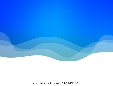 Light BLUE vector pattern with curved circles. Creative illustration in halftone marble style with gradient. New composition for your brand book.