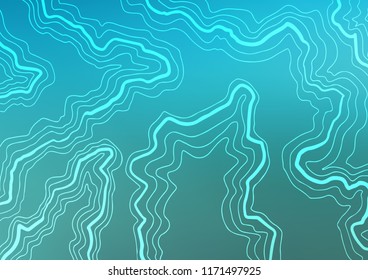 Light BLUE vector pattern with curved circles. Colorful illustration in abstract marble style with gradient. A completely new template for your business design.