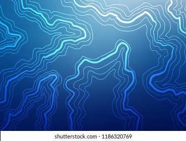 Light BLUE vector pattern with curved circles. Brand new colored illustration in marble style with gradient. The elegant pattern for brand book.