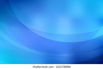 Light BLUE vector pattern with curved circles. Creative illustration in halftone marble style with gradient. Marble style for your business design.