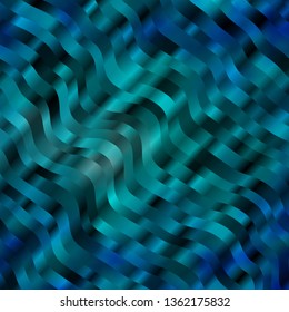 Light BLUE vector pattern with curved lines. Abstract illustration with gradient bows. Pattern for commercials, ads.