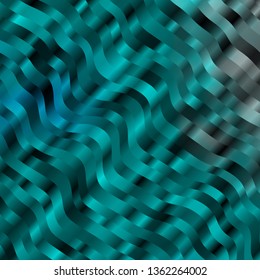 Light BLUE vector pattern with curved lines. Abstract illustration with gradient bows. Best design for your ad, poster, banner.