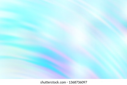 Light BLUE vector pattern with curved lines. A shining illustration, which consists of curved lines. Elegant pattern for a brand book.
