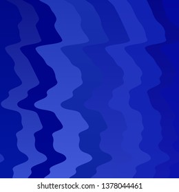 Light BLUE vector pattern with curved lines. Colorful illustration with curved lines. Best design for your posters, banners.