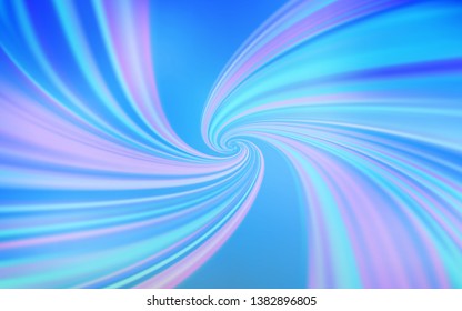 Light BLUE vector pattern with curved lines. A completely new colorful illustration in simple style. A new texture for your  ad, booklets, leaflets.