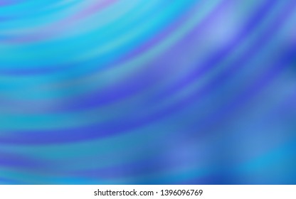 Light BLUE vector pattern with curved lines. A circumflex abstract illustration with gradient. New composition for your brand book.