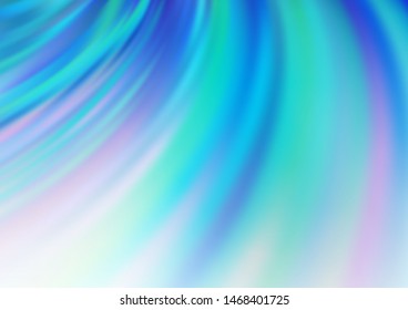 Light BLUE vector pattern with curved circles. A vague circumflex abstract illustration with gradient. A new texture for your  ad, booklets, leaflets.