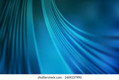 Light BLUE vector pattern with curved lines. A circumflex abstract illustration with gradient. New composition for your brand book.