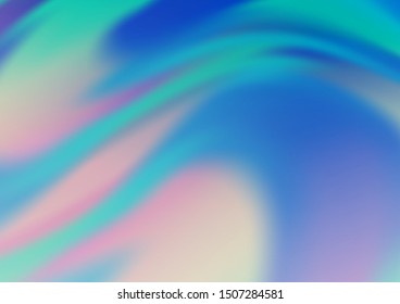 Light BLUE vector pattern with curved circles. A vague circumflex abstract illustration with gradient. The best blurred design for your business.