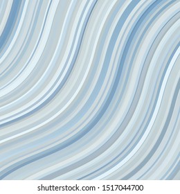 Light BLUE vector pattern with curved lines. Gradient illustration in simple style with bows. Template for cellphones.