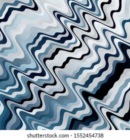 Light BLUE vector pattern with curved lines. Colorful abstract illustration with gradient curves. Design for your business promotion.