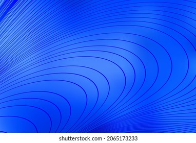 Light BLUE vector pattern with curved lines. A circumflex abstract illustration with gradient. A sample for your ideas.