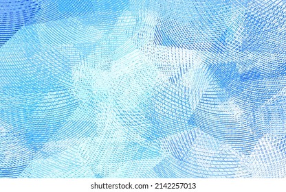 Light BLUE vector pattern with curved lines. Colorful abstract illustration with gradient lines. Pattern for your design.