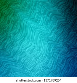 Light BLUE vector pattern with curves. Gradient illustration in simple style with bows. Pattern for websites, landing pages.