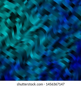 Light BLUE vector pattern with curves. Colorful abstract illustration with gradient curves. Template for cellphones.