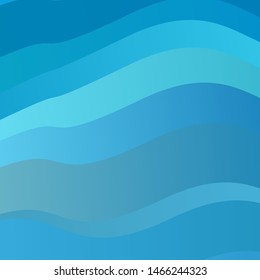 Light BLUE vector pattern with curves. Abstract illustration with bandy gradient lines. Best design for your ad, poster, banner.
