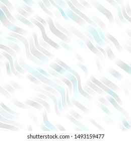 Light BLUE vector pattern with curves. Colorful abstract illustration with gradient curves. Pattern for booklets, leaflets.