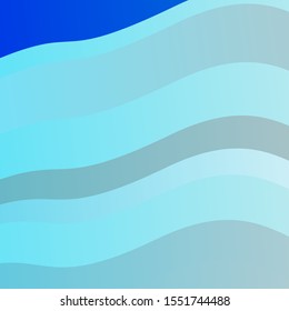 Light BLUE vector pattern with curves. Abstract illustration with bandy gradient lines. Pattern for websites, landing pages.