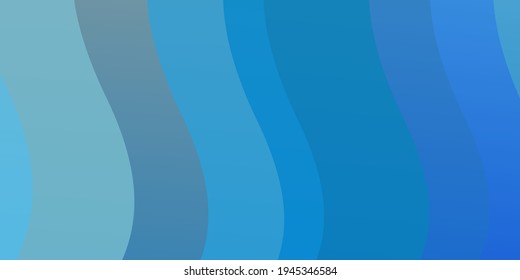 Light BLUE vector pattern with curves. Abstract gradient illustration with wry lines. Template for cellphones.