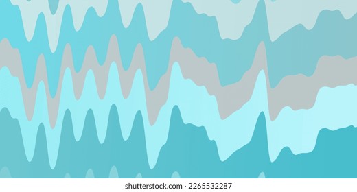 Light BLUE vector pattern with curves. Colorful geometric sample with gradient curves.  Pattern for commercials, ads.