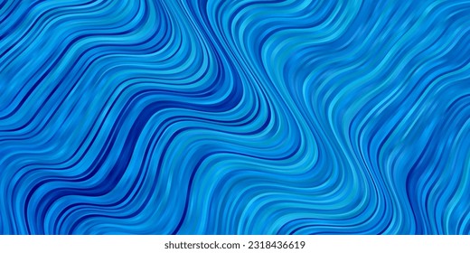 Light BLUE vector pattern with curves. Gradient illustration in simple style with bows. Pattern for websites, landing pages.
