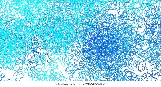 Light blue vector pattern with curves. Abstract gradient illustration with wry lines. Smart design for your promotions.