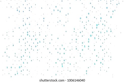 Light BLUE vector pattern with Digit symbols. Blurred design in simple style with collection of numerals. Smart design for your business advert of university.