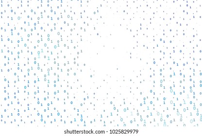 Light BLUE vector pattern with Digit symbols. Shining colorful illustration with isolated Digit signs. Best design for your ad, poster, banner of math college.
