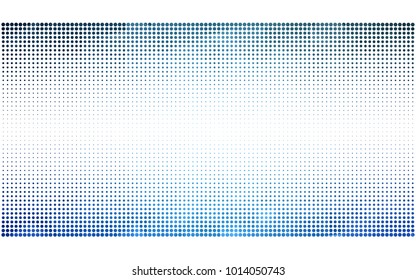 Light BLUE vector pattern of geometric circle shapes. Colorful mosaic banner. Geometric background with colored disks.