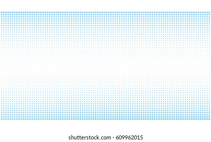 Light BLUE vector pattern of geometric circle shapes. Colorful mosaic banner. Geometric background with colored disks.
