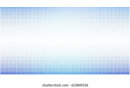 Light BLUE vector pattern of geometric circle shapes. Colorful mosaic banner. Geometric background with colored disks.