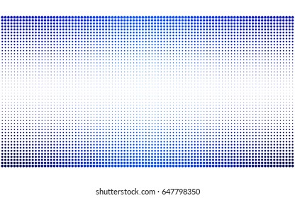 Light BLUE vector pattern of geometric circle shapes. Colorful mosaic banner. Geometric background with colored disks.