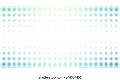 Light BLUE vector pattern of geometric circle shapes. Colorful mosaic banner. Geometric background with colored disks.