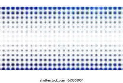 Light BLUE vector pattern of geometric circle shapes. Colorful mosaic banner. Geometric background with colored disks.