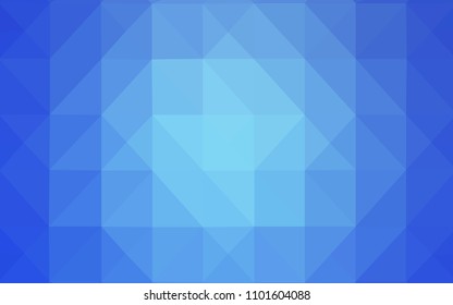 Light BLUE vector pattern with gradient triangles. Modern abstract illustration with triangles. The template for cell phone's backgrounds.