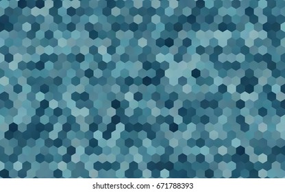Light BLUE vector pattern. Hexagonal template. Geometric sample. Repeating hexagon shapes. Brand-New texture for your design. Pattern can be used for background