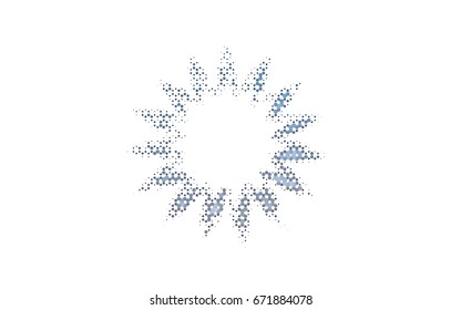 Light BLUE vector pattern. Hexagonal template. Geometric sample. Repeating hexagon shapes. Brand-New texture for your design. Pattern can be used for background