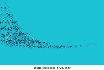 Light BLUE vector pattern. Hexagonal template. Geometric sample. Repeating hexagon shapes. Brand-New texture for your design. Pattern can be used for background