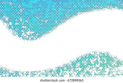 Light BLUE vector pattern. Hexagonal template. Geometric sample. Repeating hexagon shapes. Brand-New texture for your design. Pattern can be used for background