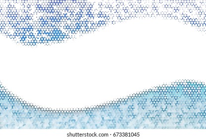 Light BLUE vector pattern. Hexagonal template. Geometric sample. Repeating hexagon shapes. Brand-New texture for your design. Pattern can be used for background