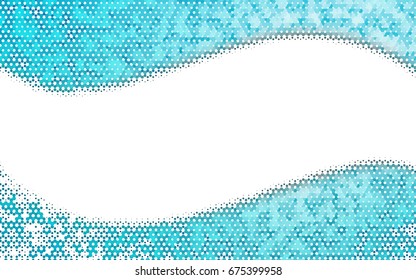 Light BLUE vector pattern. Hexagonal template. Geometric sample. Repeating hexagon shapes. Brand-New texture for your design. Pattern can be used for background