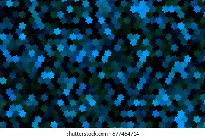 Light BLUE vector pattern. Hexagonal template. Geometric sample. Repeating hexagon shapes. Brand-New texture for your design. Pattern can be used for background