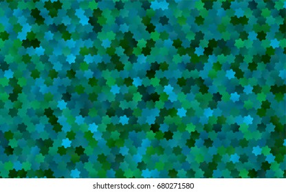Light BLUE vector pattern. Hexagonal template. Geometric sample. Repeating hexagon shapes. Brand-New texture for your design. Pattern can be used for background