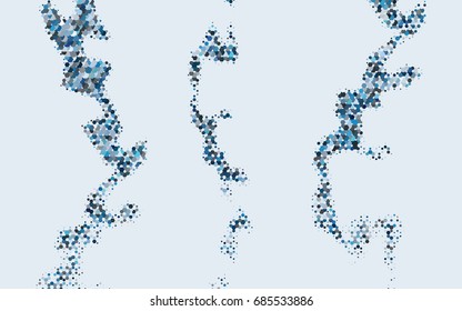 Light BLUE vector pattern. Hexagonal template. Geometric sample. Repeating hexagon shapes. Brand-New texture for your design. Pattern can be used for background