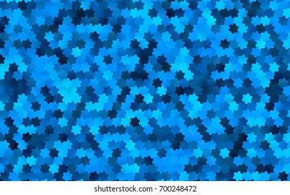 Light BLUE vector pattern. Hexagonal template. Geometric sample. Repeating hexagon shapes. Brand-New texture for your design. Pattern can be used for background