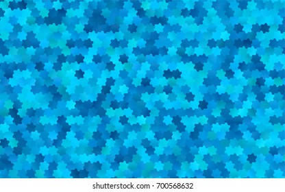 Light BLUE vector pattern. Hexagonal template. Geometric sample. Repeating hexagon shapes. Brand-New texture for your design. Pattern can be used for background