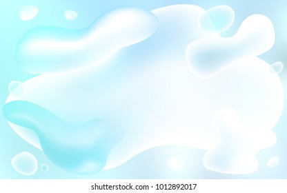 Light BLUE vector pattern with lamp shapes. Creative geometric illustration in memphis style with gradient. Textured wave pattern for backgrounds.