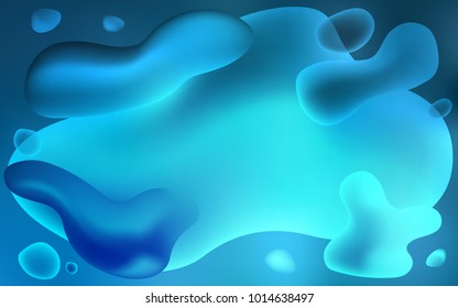 Light BLUE vector pattern with lamp shapes. Colorful abstract illustration with gradient lines. A completely new template for your business design.