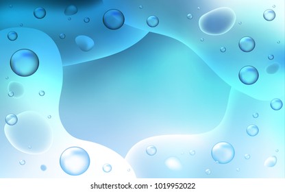 Light BLUE vector pattern with lamp shapes. Geometric illustration in memphis style with gradient.  The template for cell phone backgrounds.