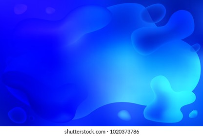 Light BLUE vector pattern with lamp shapes. Shining crooked illustration in memphis style. Memphis style for your business design.